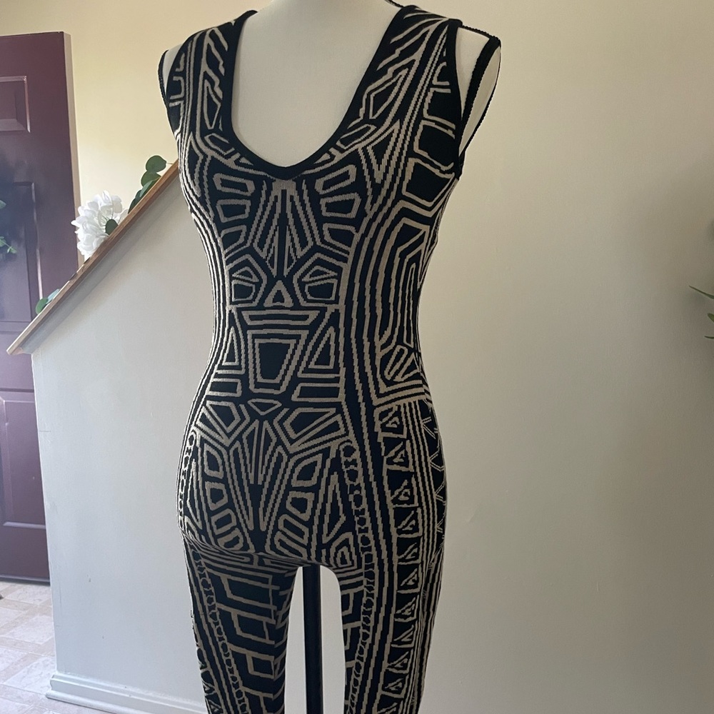Printed Knee Length Jumpsuit